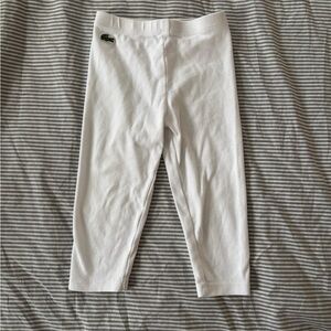 Lacoste Toddler White Leggings